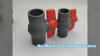 PVC Plastic Ball Valve for Industrial Water System Commissioning Fittings