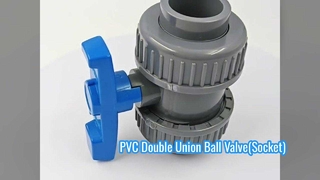Extrémité de douille de robinet à tournant sphérique à double union en PVC robuste