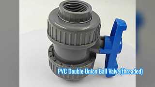 Βαλβίδα διπλής ένωσης PVC (με σπείρωμα)